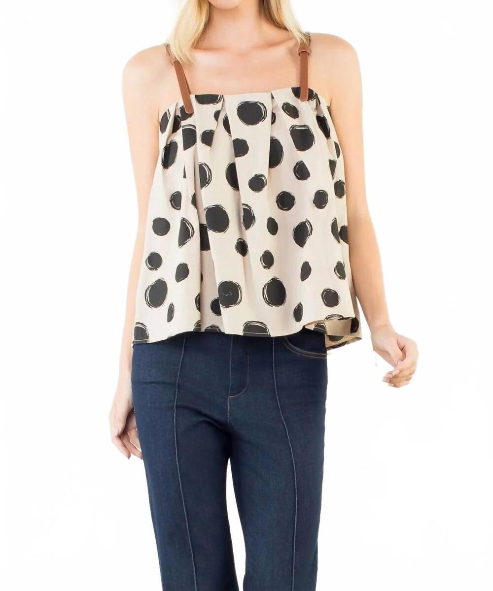 NEW THML women's buckle up top in beige